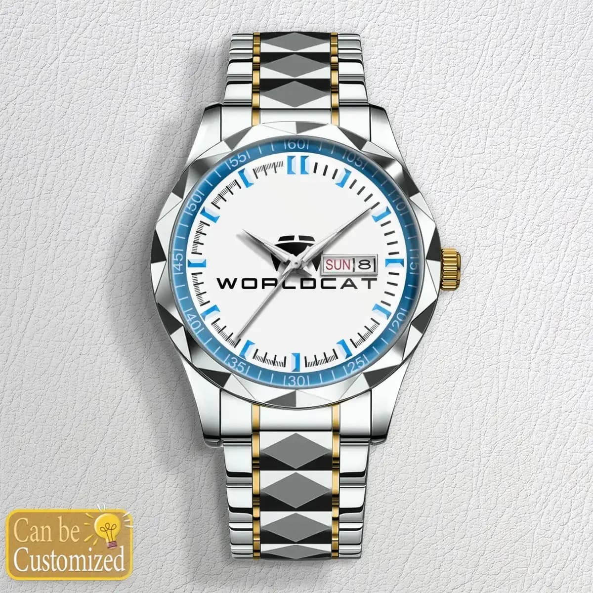 world cat boat w - Premium Stainless Steel watch