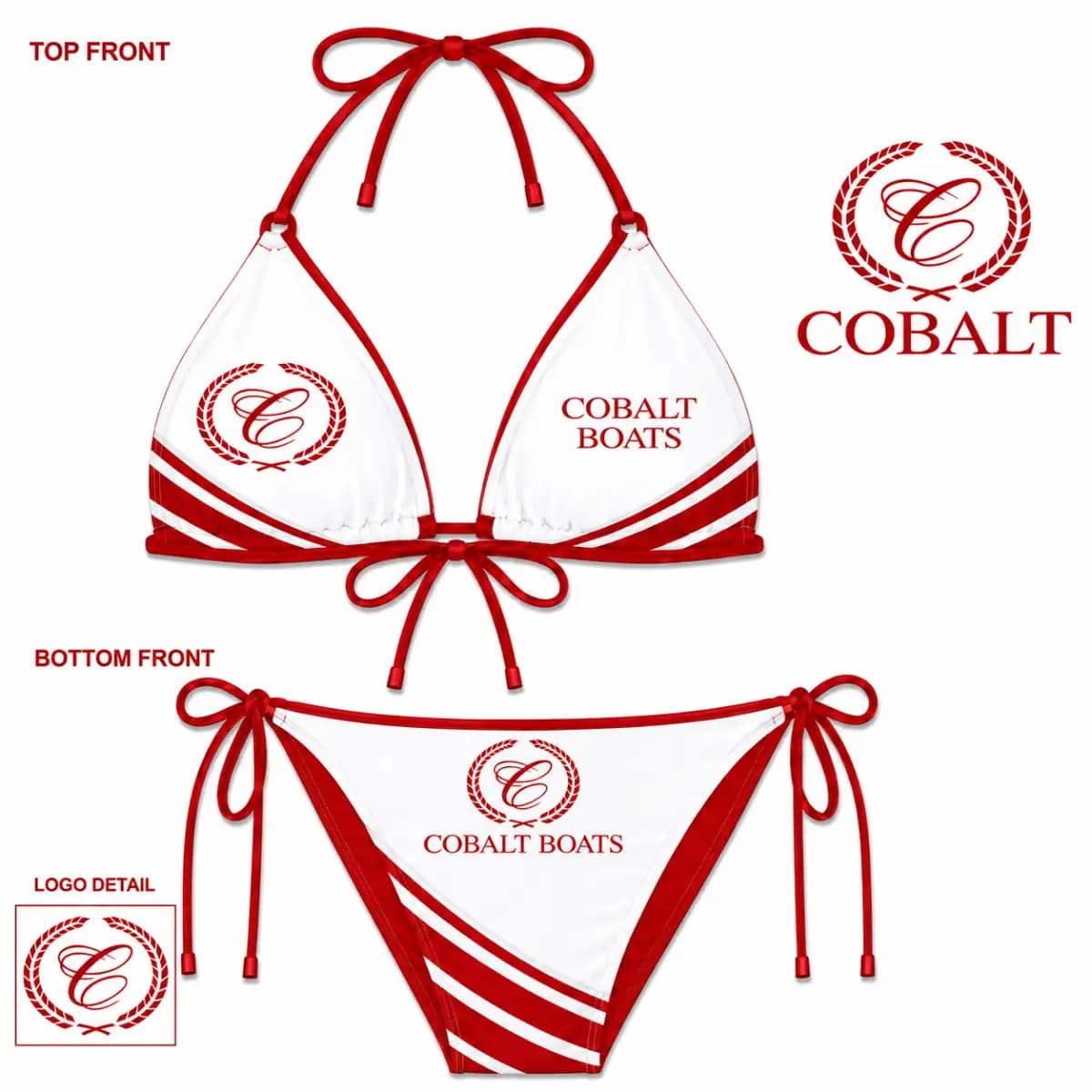 Cobalt boat bikini 1 - Women’s Two-Piece Bikini Set