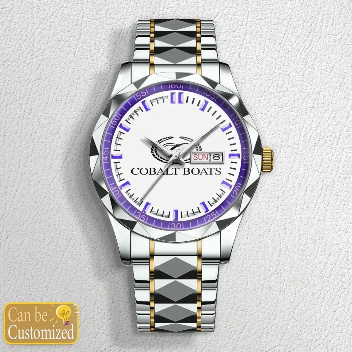 cobalt boat w - Premium Stainless Steel watches