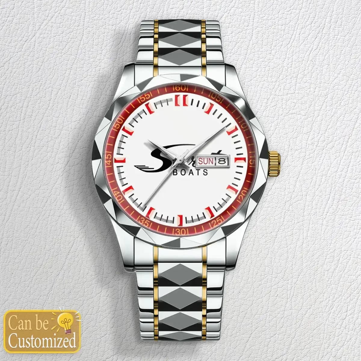 scout boat w - Premium Stainless Steel watch