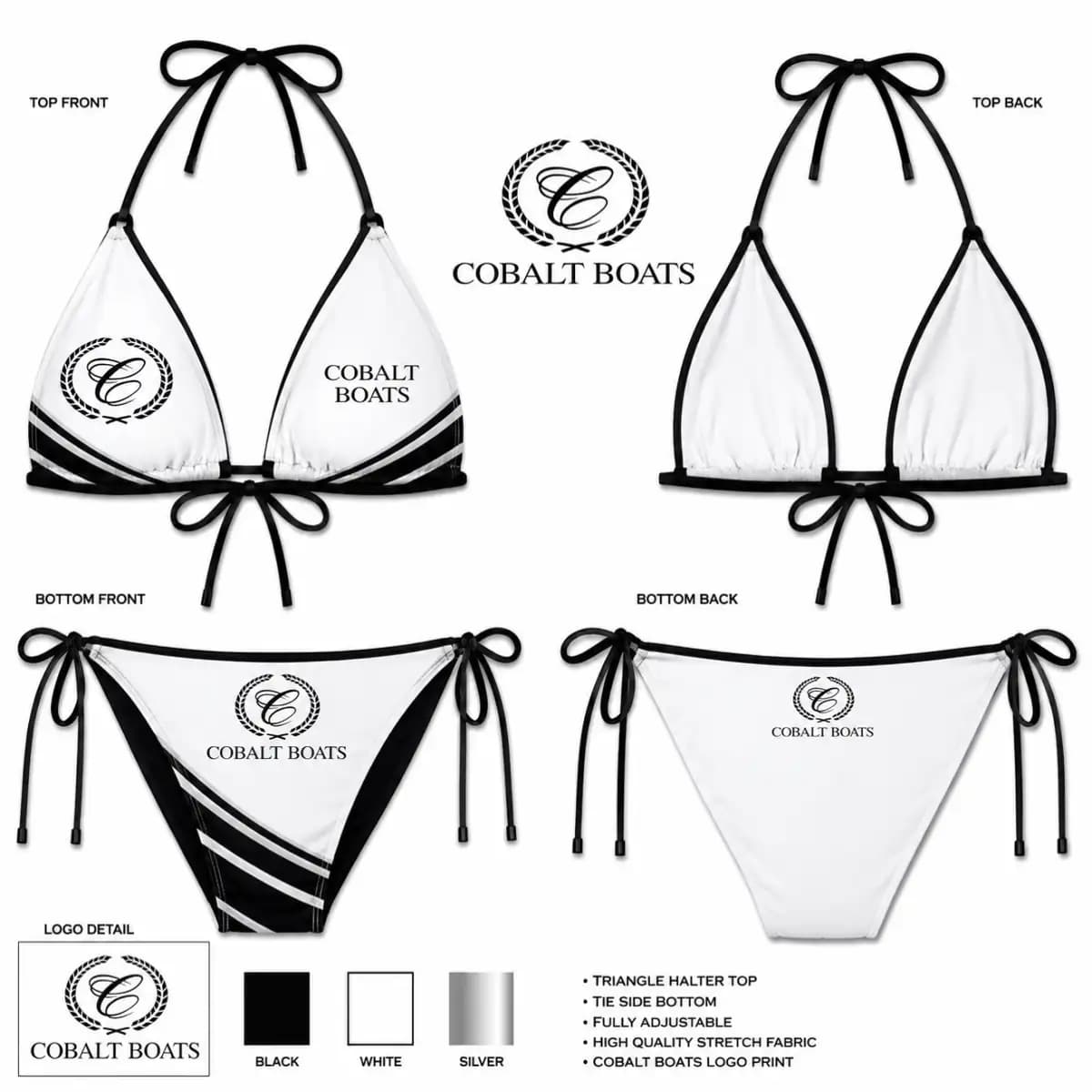 Cobalt boat bikini 3 - Women’s Two-Piece Bikini Set
