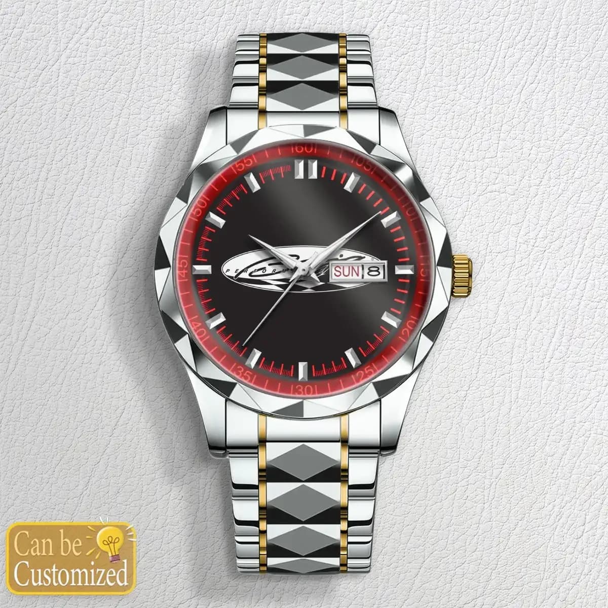 baja boat w - Premium Stainless Steel watch