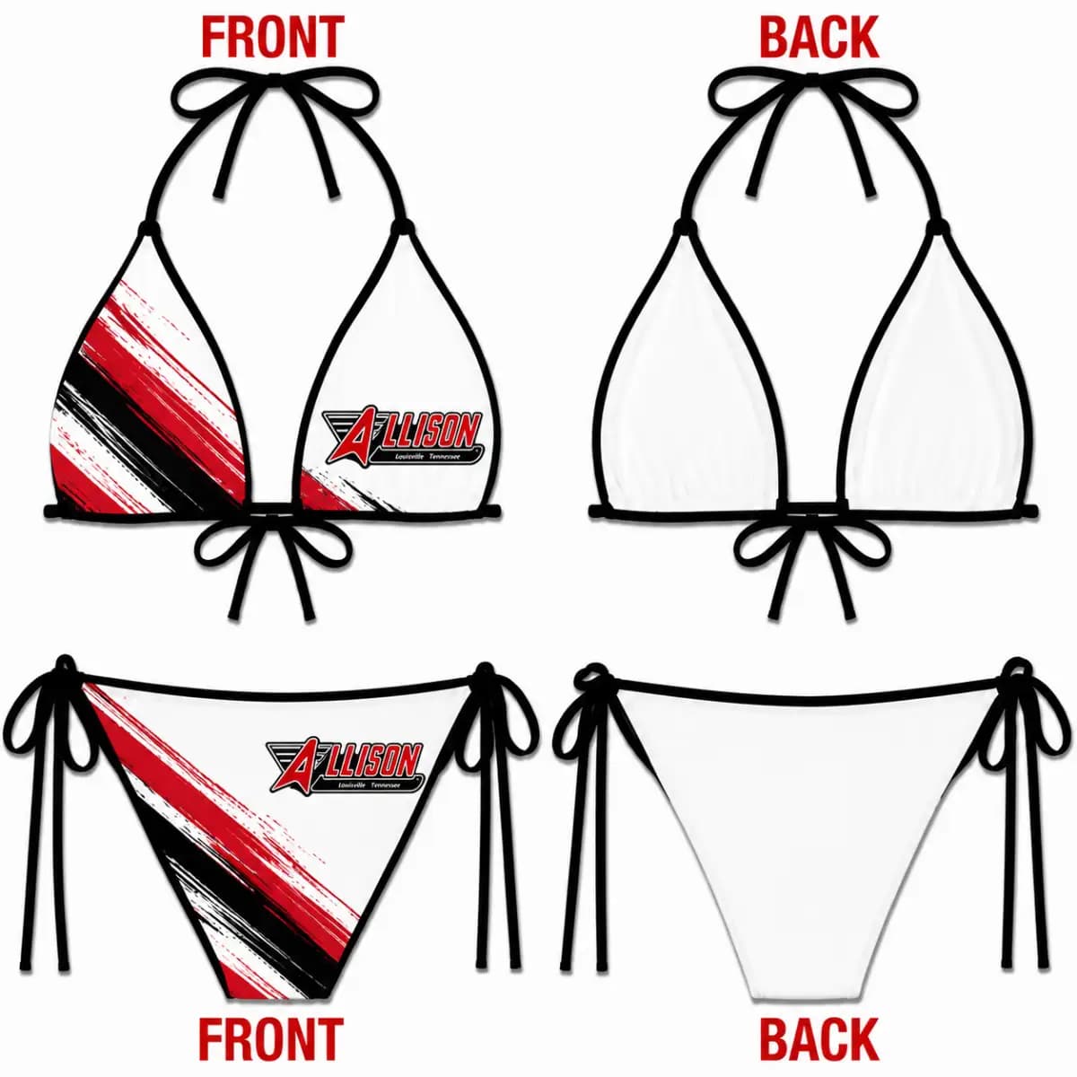 Allison 54 - Women’s Two-Piece Bikini Set