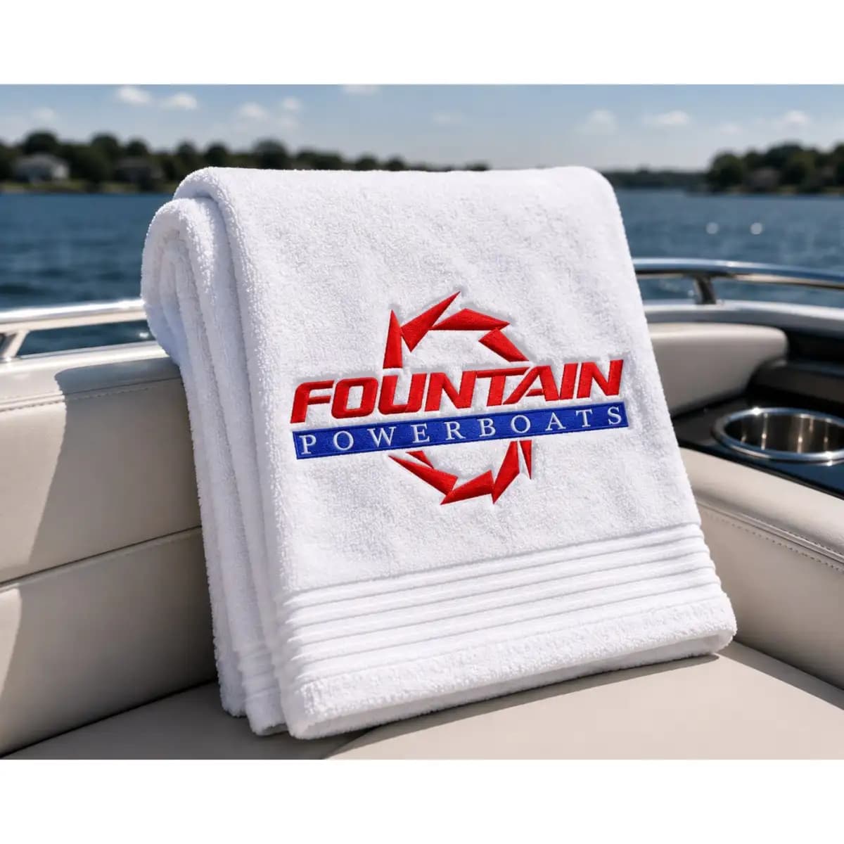 fountain 59 - Premium Embroidered Towel