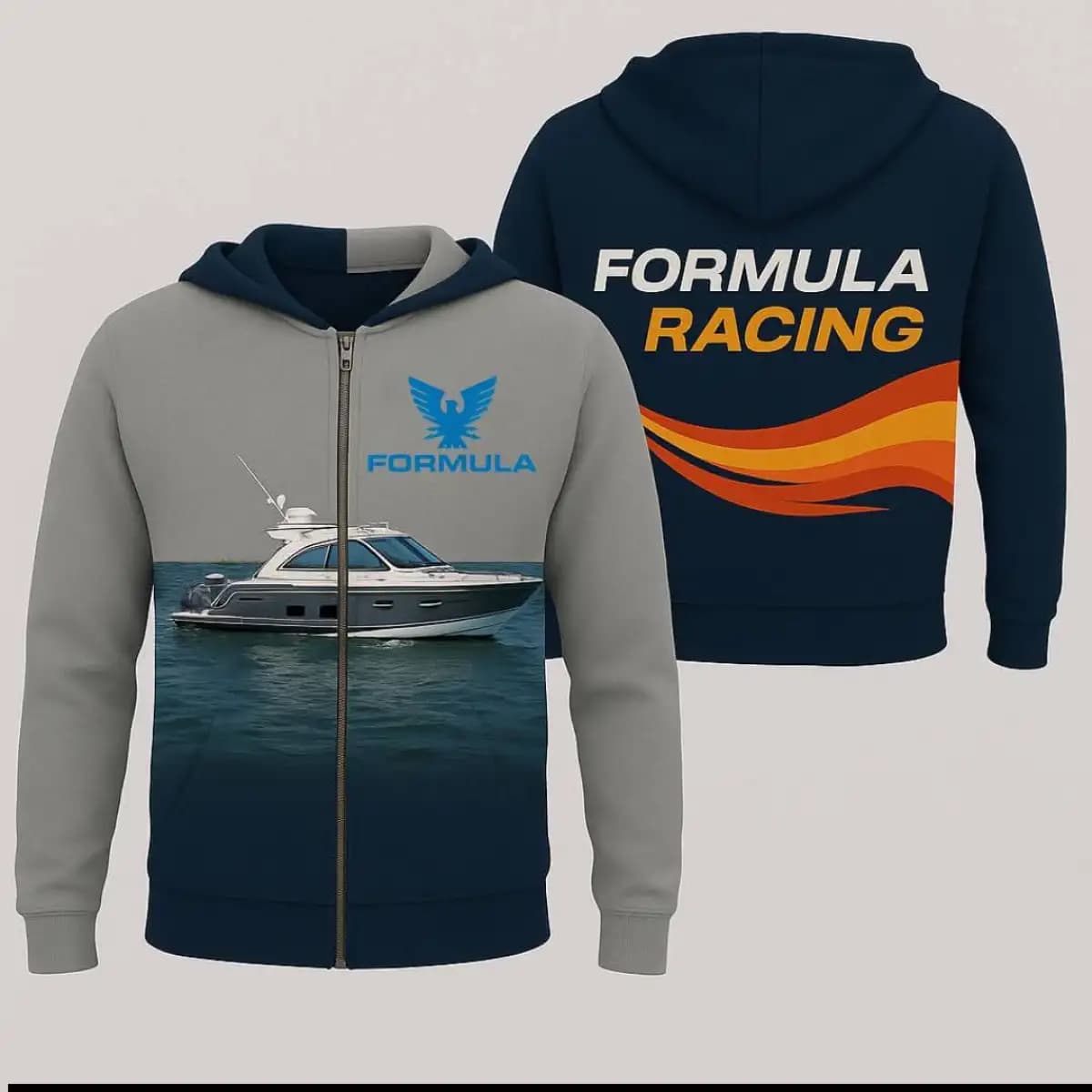 formula12 - Man's zip-up Hoodie
