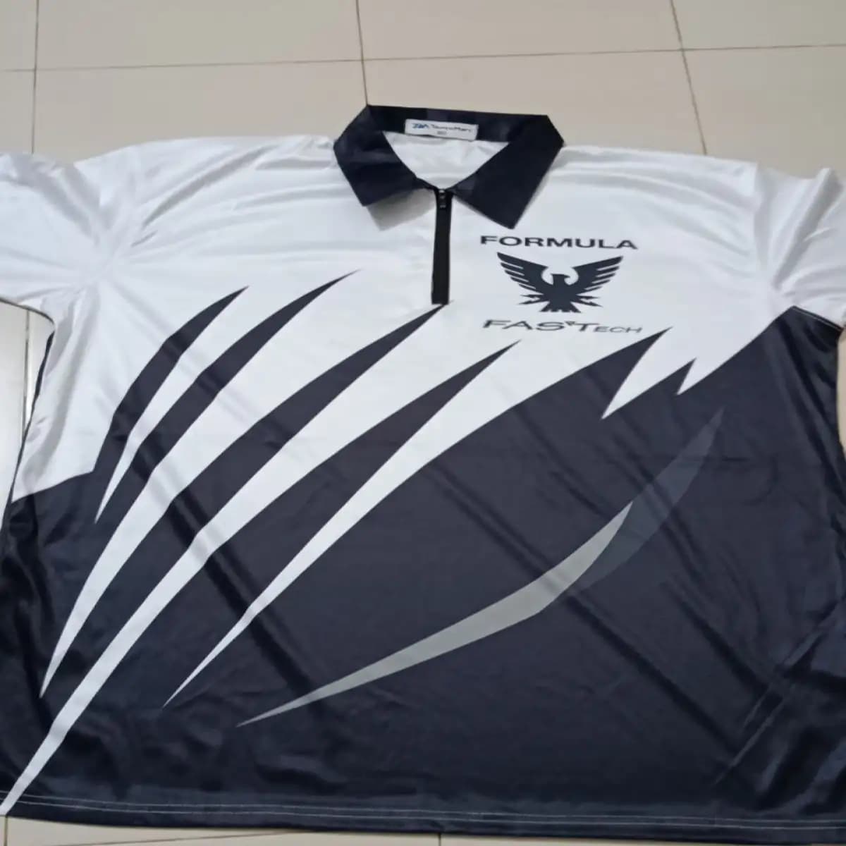 formula7 1 - Premium Unisex Zip-Up Polo T-Shirt