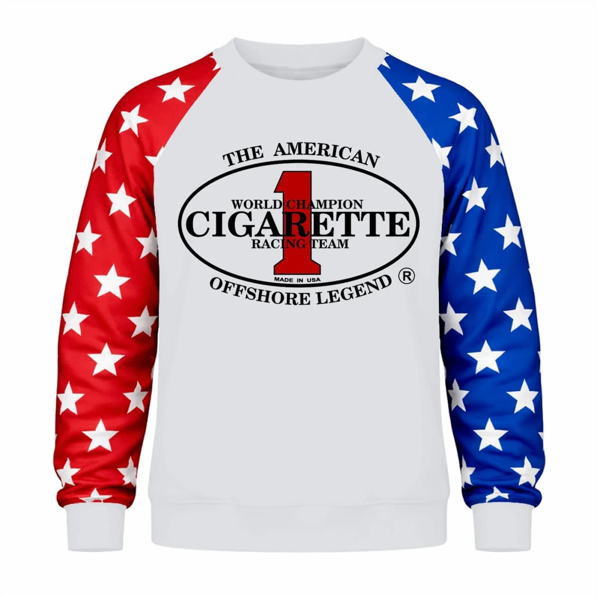 cigarette 19 - Unisex Flag Raglan Sweatshirt