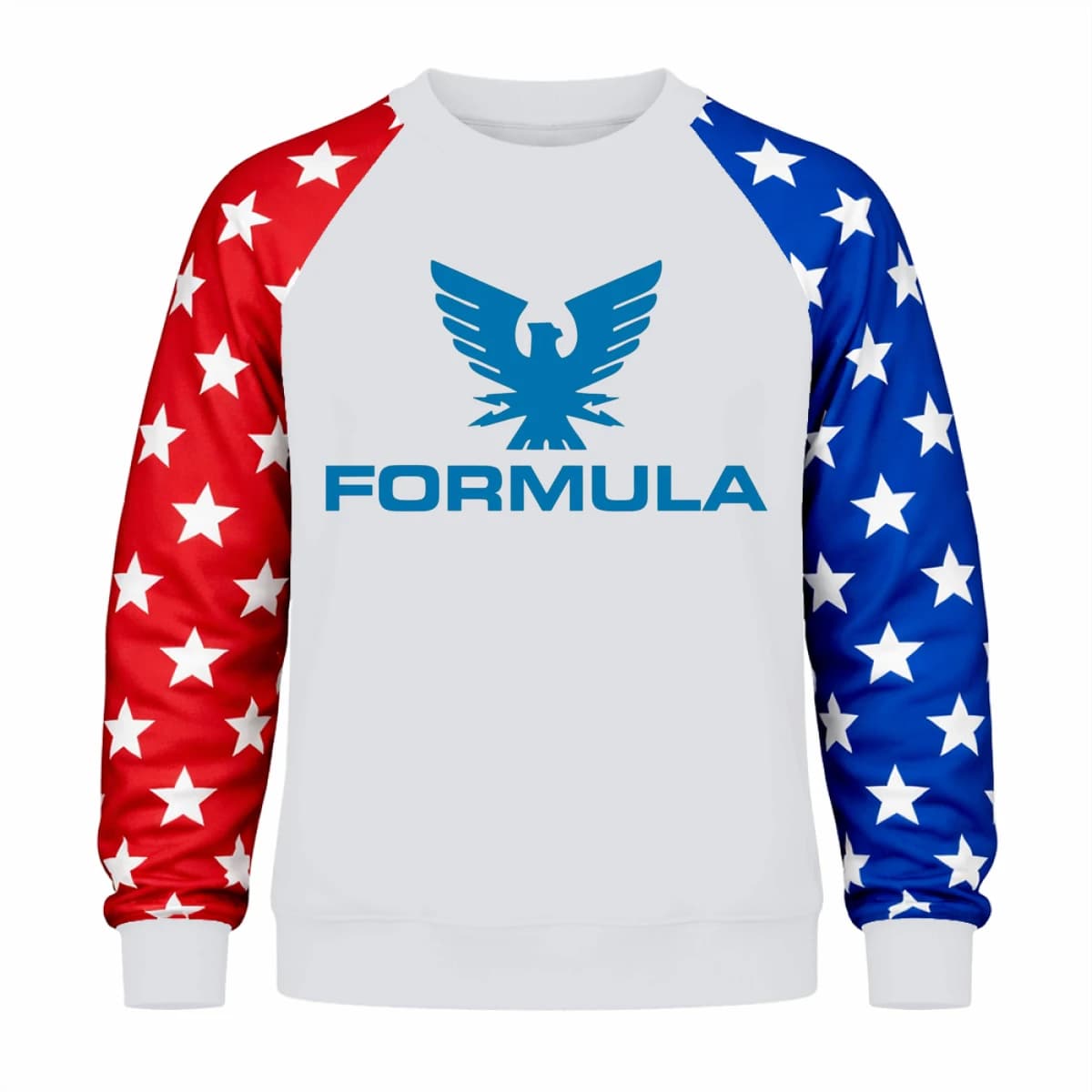 formula 19 - Unisex Flag Raglan Sweatshirt