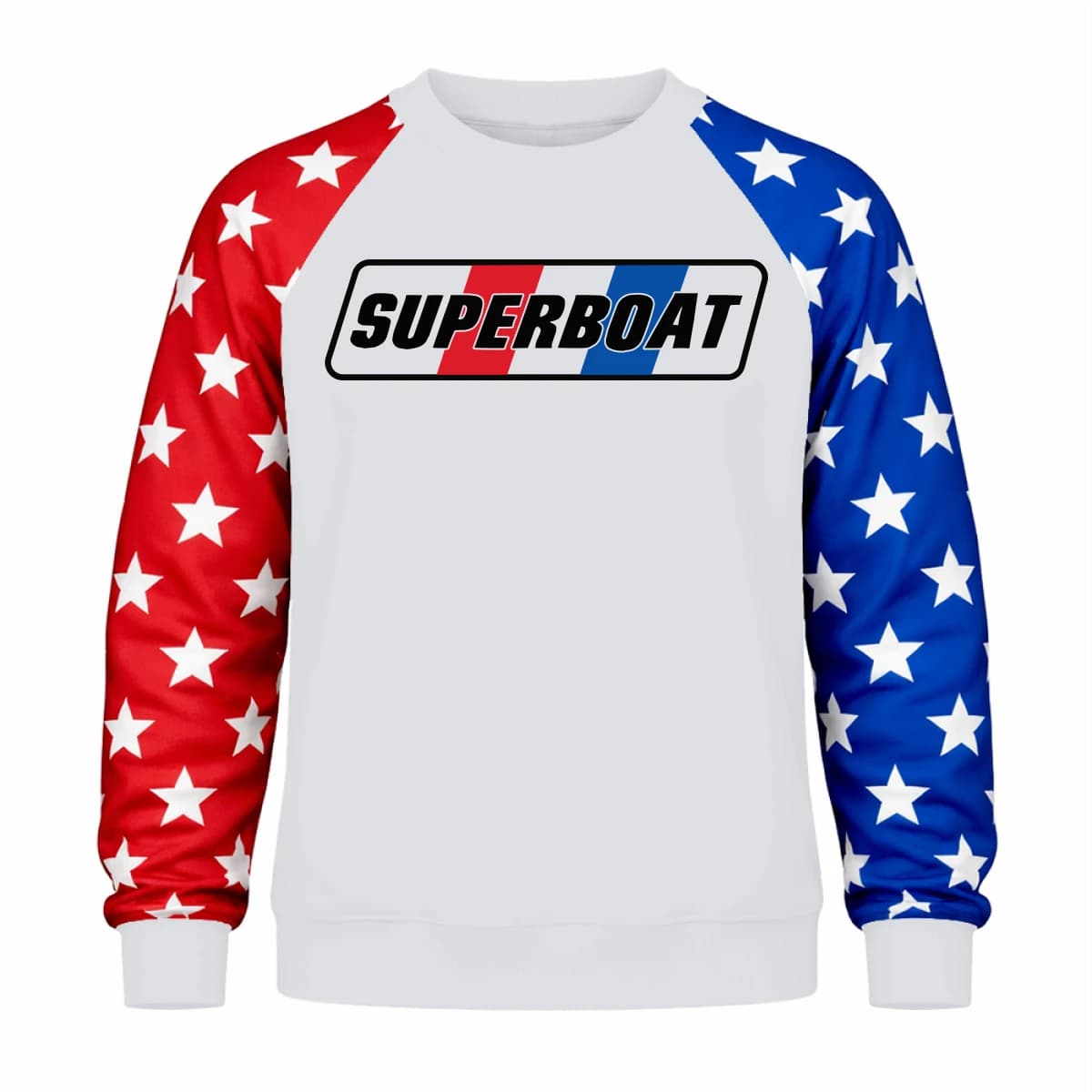 superboats 1 - Unisex Flag Raglan Sweatshirt