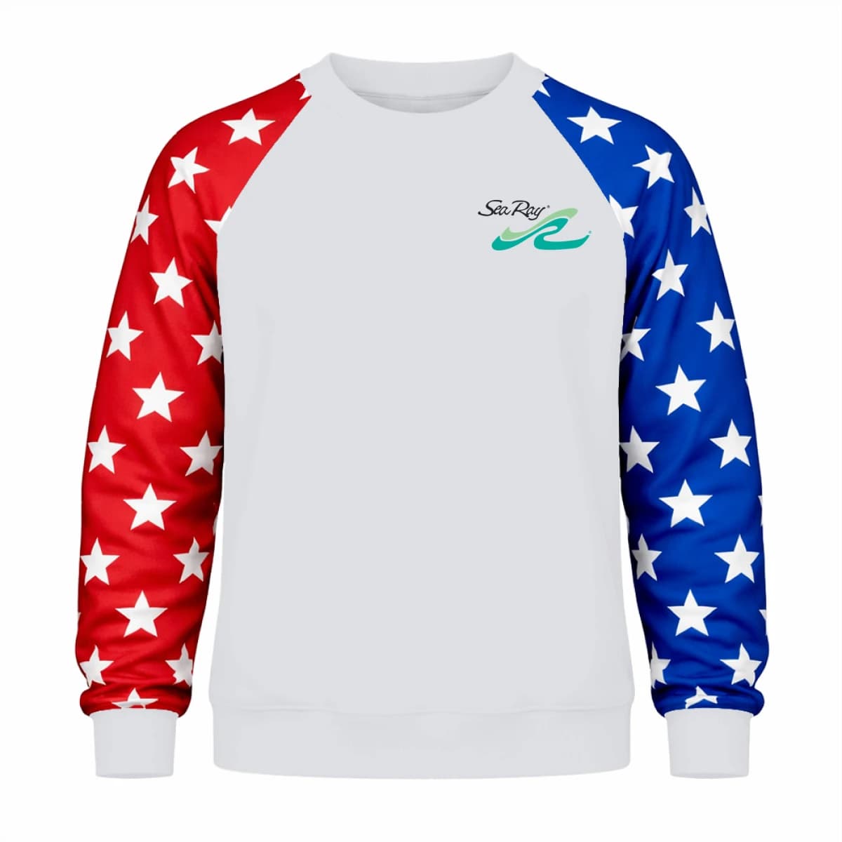 Sea ray 3 - Unisex Flag Raglan Sweatshirt