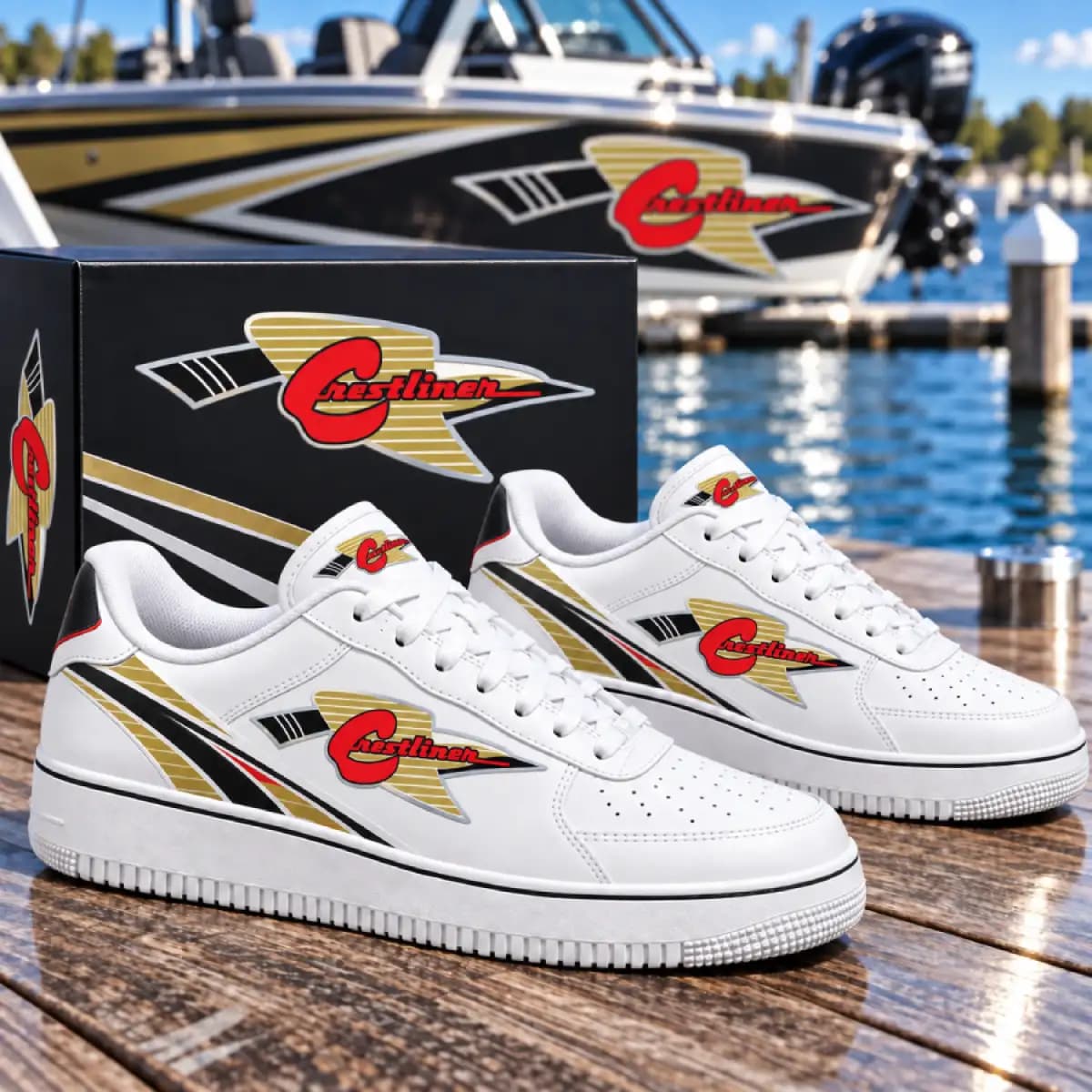 CRESTLINER 14 - AF Low Top Leather Shoes