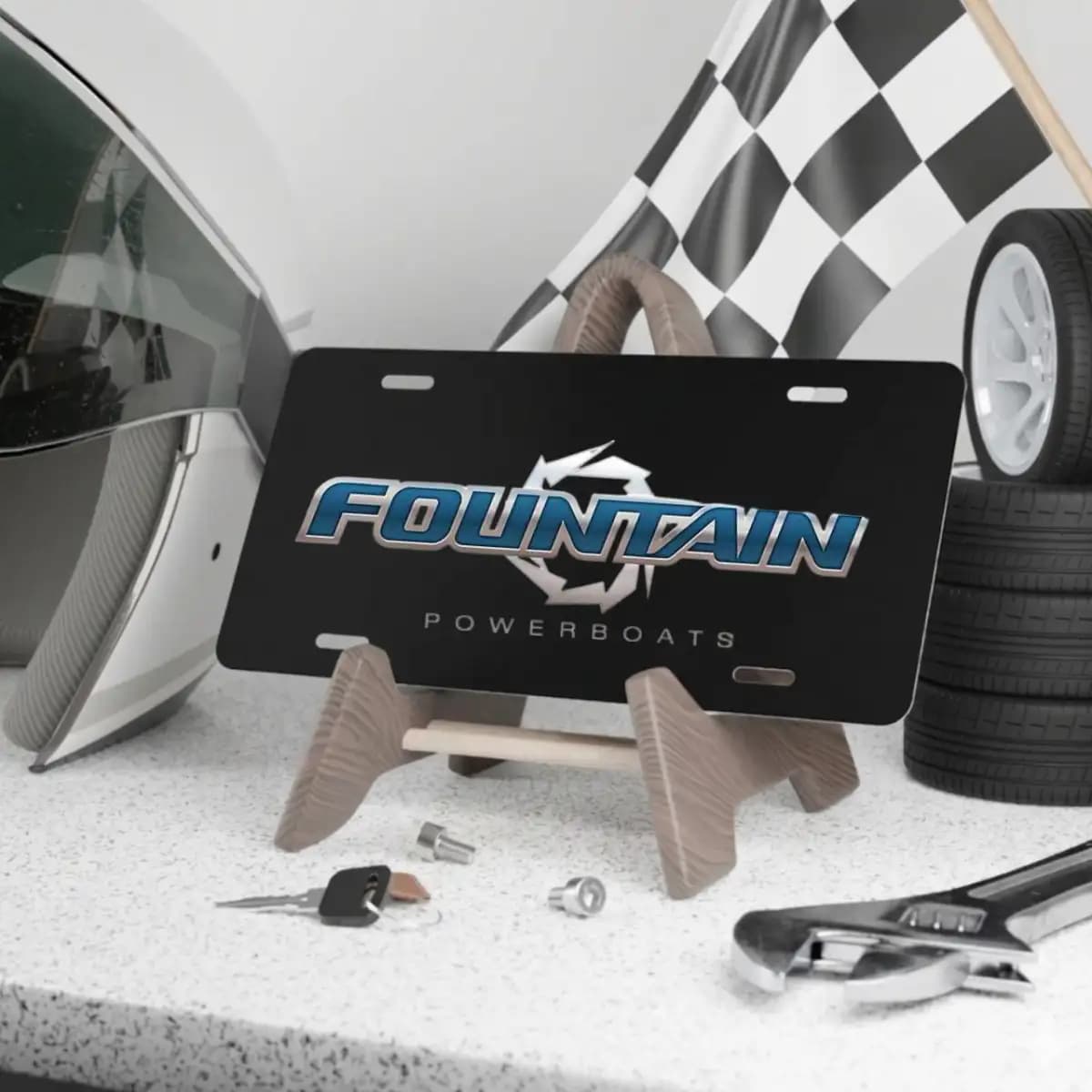 Fountain License Plate 2 - Custom Boat License Plate