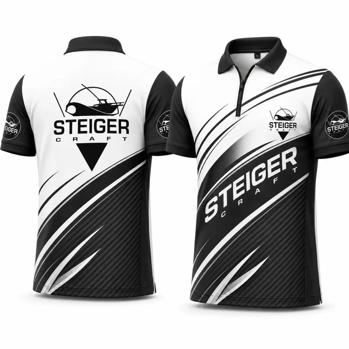 STEIGER 21 - Premium Unisex Zip-Up Polo T-Shirt