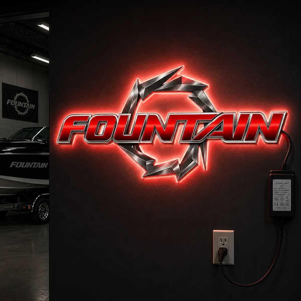 Fountain LED 9 - Premium Custom LED Neon Logo Sign