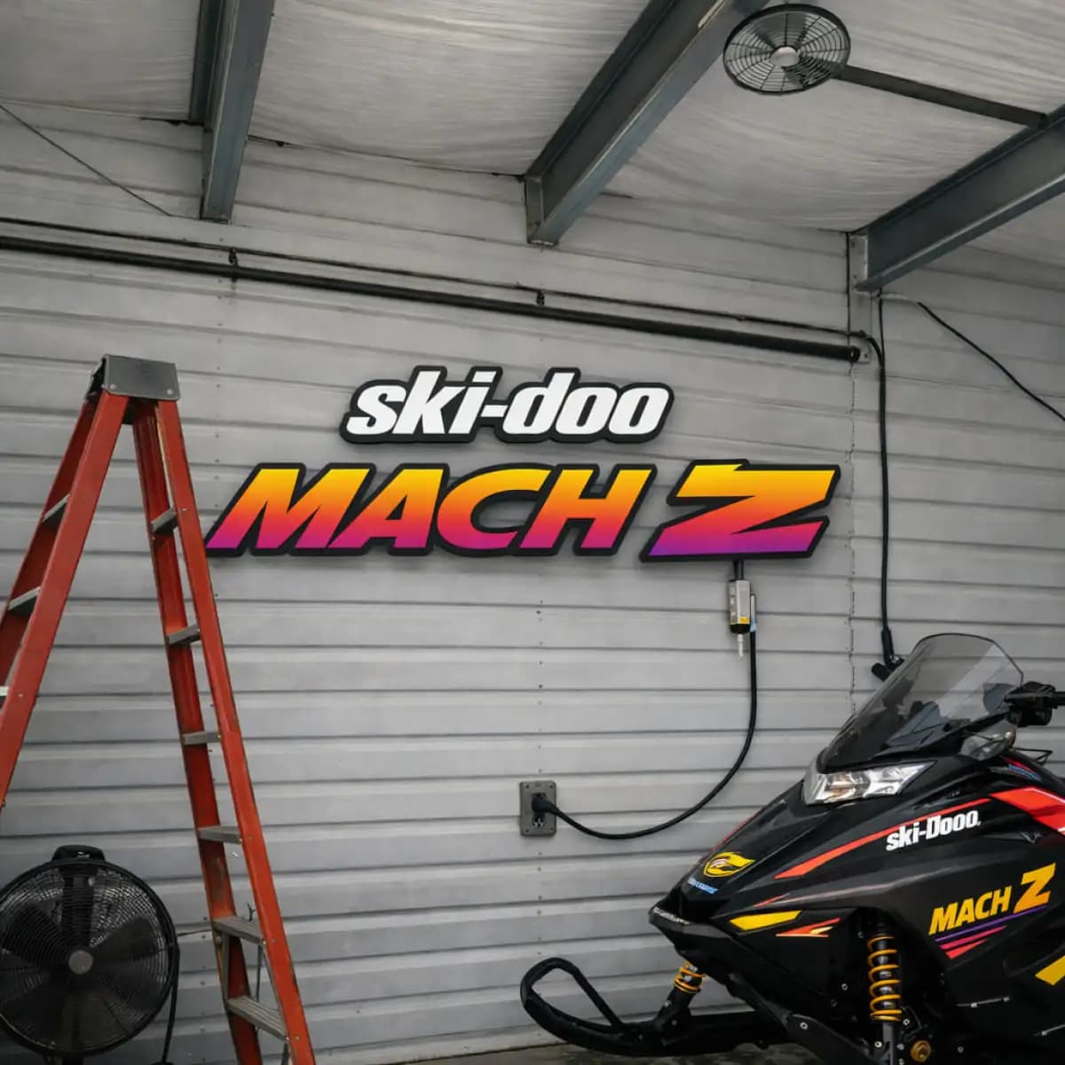 ski doo mach z snowmobile - Premium Custom LED Neon Logo Sign