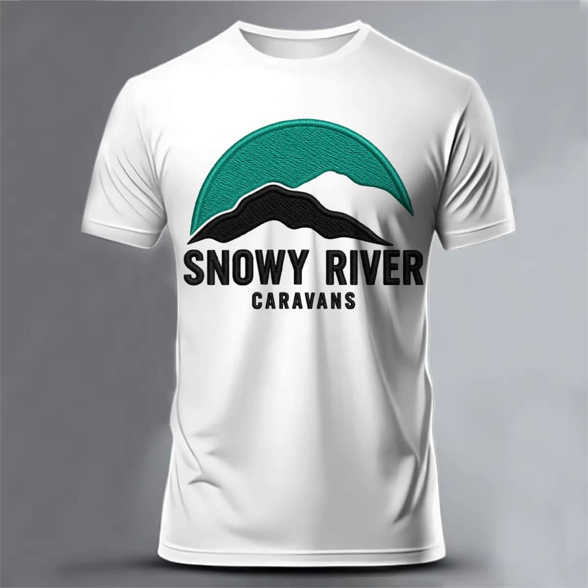 Snowy River Caravans Embroidery - Unisex Classic Short Sleeve T-Shirt